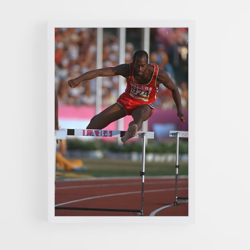 Poster Edwin moses obstacle – affiche Athlétisme (vue 3)